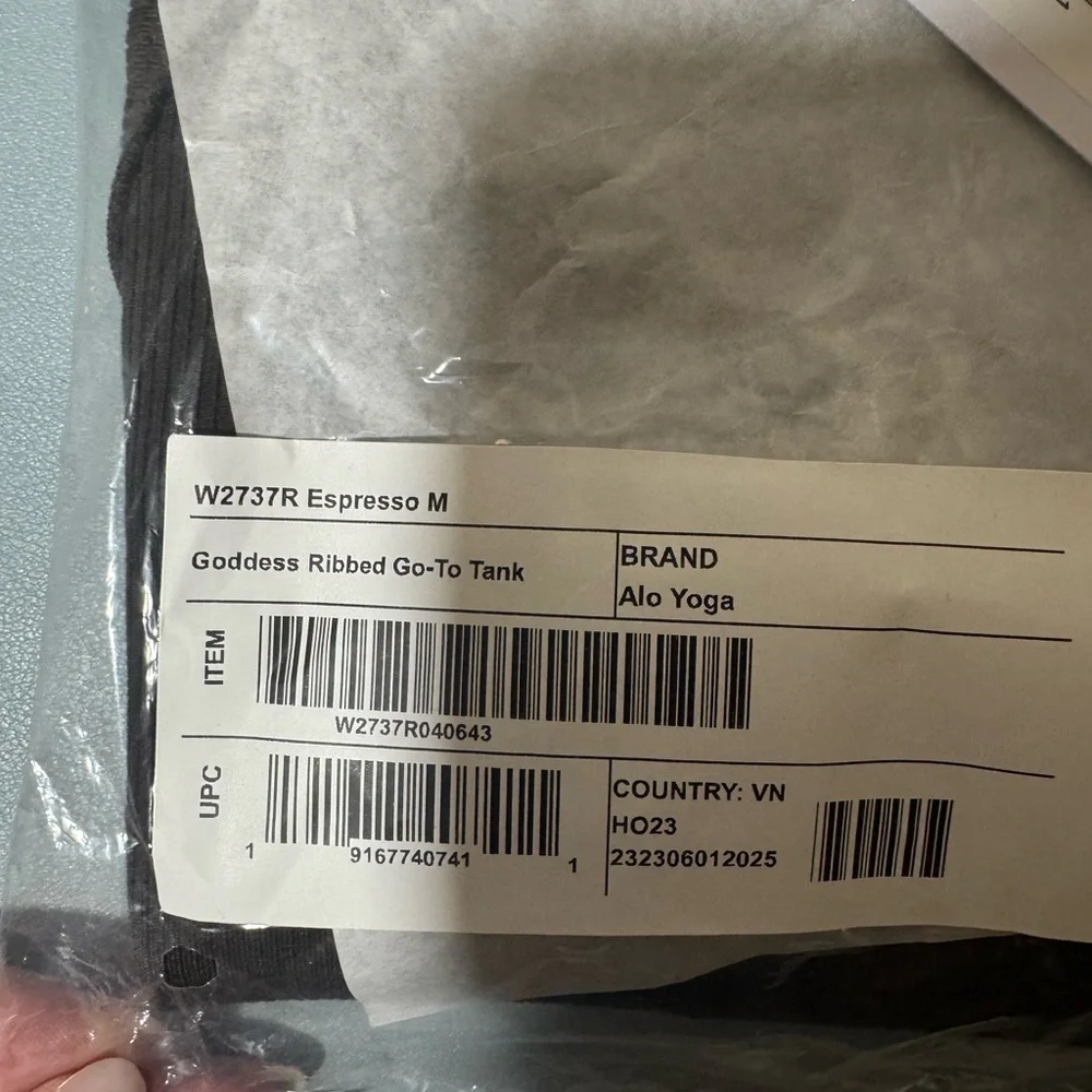 ALO Ribbed Tank NWT - Picture 4 of 5